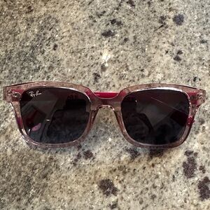 Girls Ray-Ban Transparent Pink Sunglasses